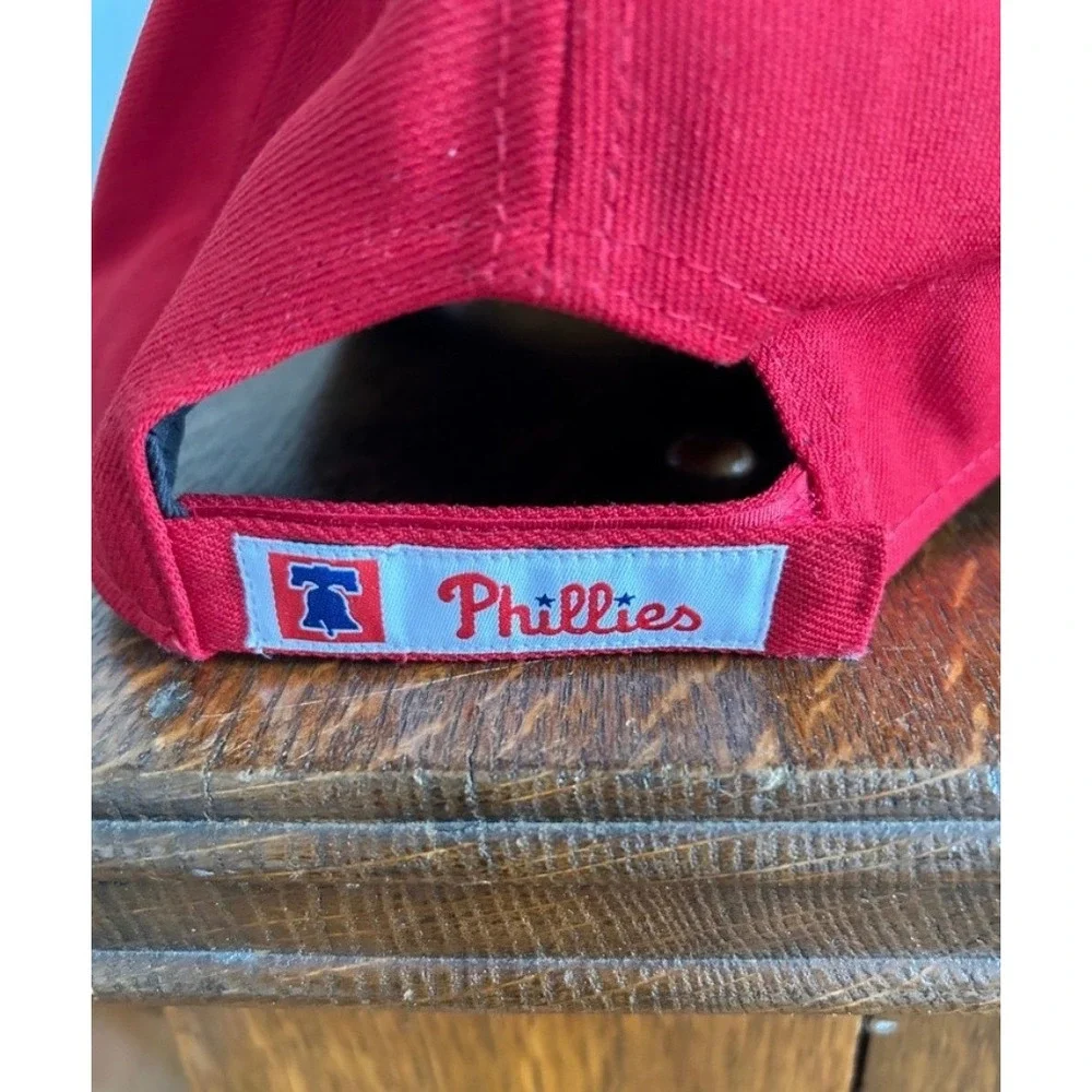 New Era 9FORTY Philadelphia Phillies Hat Red Adjustable MLB Baseball Cap OSFM